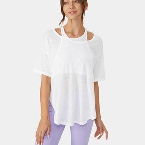 NWT HALARA Relaxed Curved Hem Top SMALL